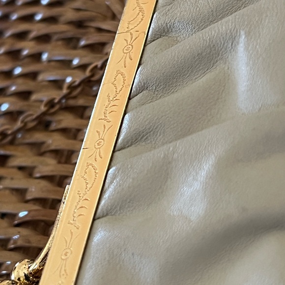 Mid Century Designer Bags. Formal Beaded and Leather Bags. 1950s Evening Clutch - Picture 9 of 9